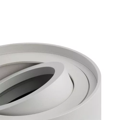 Felületre szerelhető HALOGÉN pontcsöves rögzítő AMAT-L GU10 kerek fehér 115mm LUMILED