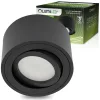 Felületre szerelhető HALOGÉN mozgatható AMAT-S kerek fekete 50mm LUMILED
