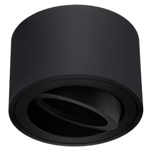 Felületre szerelhető HALOGÉN mozgatható AMAT-S kerek fekete 50mm LUMILED