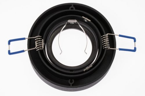 Süllyesztett HALOGÉN TUBE SPOT mozgatható Midi GU10 Lumiled kerek fekete 20mm