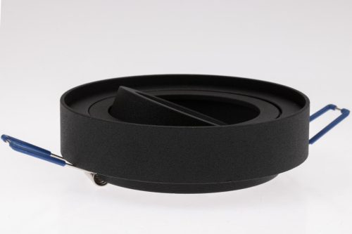 Süllyesztett HALOGÉN TUBE SPOT mozgatható Midi GU10 Lumiled kerek fekete 20mm