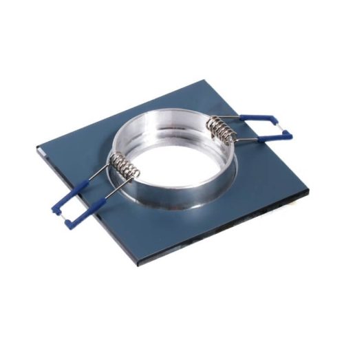 ÜVEG mennyezeti halogén lámpatest LED GU10 MR16 fix Ariel fekete négyzet