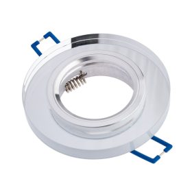   Halogén lámpatest ÜVEG mennyezeti LED GU10 MR16 fix Kerek Ariel átlátszó