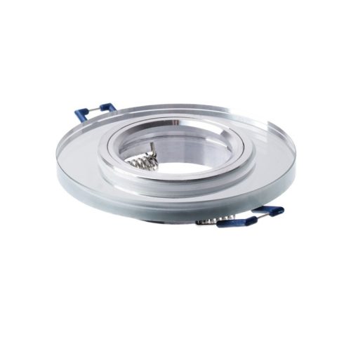 Halogén lámpatest ÜVEG mennyezeti LED GU10 MR16 fix Kerek Ariel átlátszó