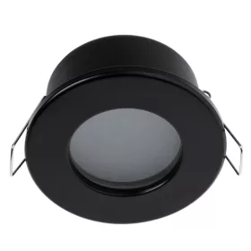   HALOGÉN lámpa süllyesztett fürdőszobai sofit hermetikus AQUS GU10 LUMILED Fekete IP44 RÖGZÍTETT