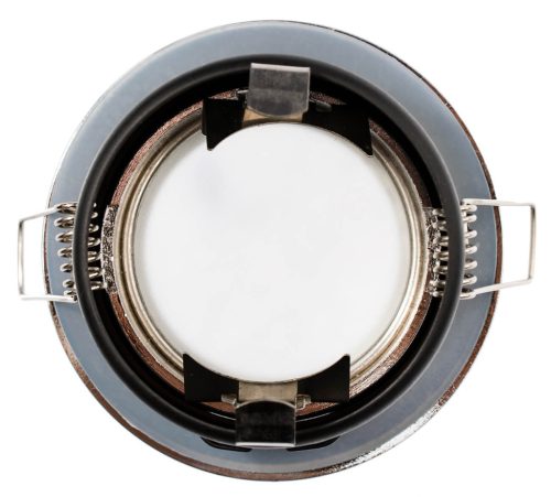 HALOGÉN lámpatest süllyesztett fürdőszobai sofit hermetikus AQUS GU10 LUMILED króm IP44 RÖGZÍTETT