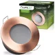 HALOGÉN lámpatest süllyesztett fürdőszobai sofit hermetikus AQUS GU10 LUMILED Réz IP44 RÖGZÍTETT