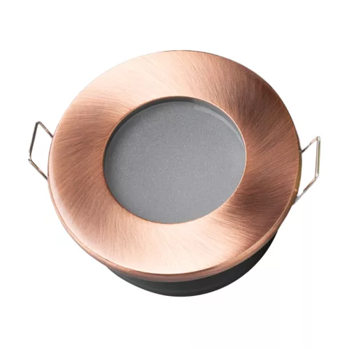HALOGÉN lámpatest süllyesztett fürdőszobai sofit hermetikus AQUS GU10 LUMILED Réz IP44 RÖGZÍTETT