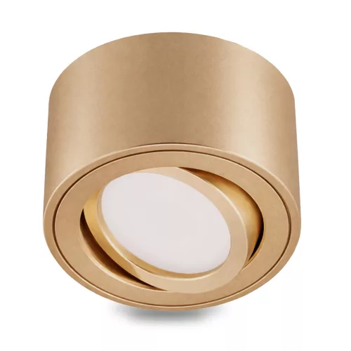 Felületre szerelhető HALOGÉN spot tuba lámpatest állítható kerek arany 50mm AMAT-S LUMILED