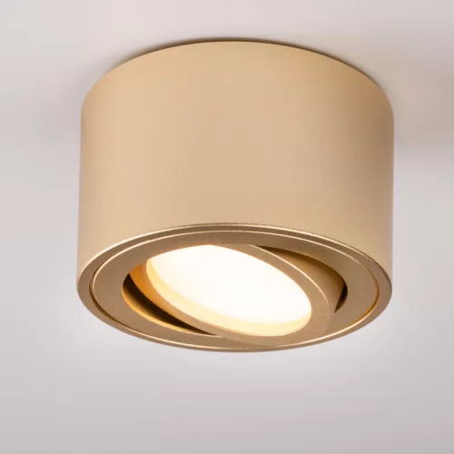 Felületre szerelhető HALOGÉN spot tuba lámpatest állítható kerek arany 50mm AMAT-S LUMILED