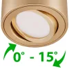 Felületre szerelhető HALOGÉN spot tuba lámpatest állítható kerek arany 50mm AMAT-S LUMILED