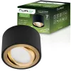 Felületre szerelhető HALOGÉN Spot mozgatható lámpatest AMAT-S INSERT kerek FEKETE-ARANY 52mm LUMILED