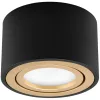 Felületre szerelhető HALOGÉN Spot mozgatható lámpatest AMAT-S INSERT kerek FEKETE-ARANY 52mm LUMILED