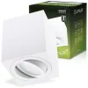 Felületre szerelhető HALOGÉN Spotcsöves rögzítő AMAT-M GU10 LUMILED Négyzet Fehér 84mm