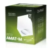 Felületre szerelhető HALOGÉN Spotcsöves rögzítő AMAT-M GU10 LUMILED Négyzet Fehér 84mm