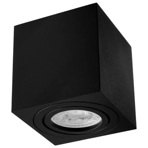 Felületre szerelhető HALOGÉN Mozgatható AMAT-M GU10 LUMILED Négyzet Fekete 84mm