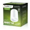 Felületre szerelhető HALOGÉN Spotcső AMAT-M GU10 LUMILED kerek fehér 84mm
