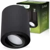 Felületre szerelhető HALOGÉN Spotcső rögzítő AMAT-M GU10 LUMILED kerek fekete 84mm