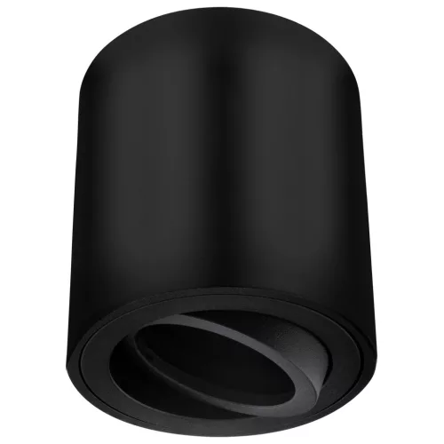 Felületre szerelhető HALOGÉN Spotcső rögzítő AMAT-M GU10 LUMILED kerek fekete 84mm