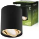Felületre szerelhető HALOGÉN Spotcső mozgatható AMAT-M GU10 kerek FEKETE-ARANY 84mm LUMILED