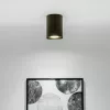 Felületre szerelt HALOGÉN Spotcsöves mozgatható szerelvény AMAT-L GU10 kerek FEKETE-ARANY 115mm LUMILED