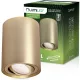 Felületre szerelhető HALOGÉN spot tuba lámpatest állítható kerek arany 115mm AMAT-L LUMILED