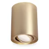 Felületre szerelhető HALOGÉN spot tuba lámpatest állítható kerek arany 115mm AMAT-L LUMILED