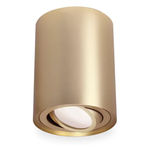 Felületre szerelhető HALOGÉN spot tuba lámpatest állítható kerek arany 115mm AMAT-L LUMILED