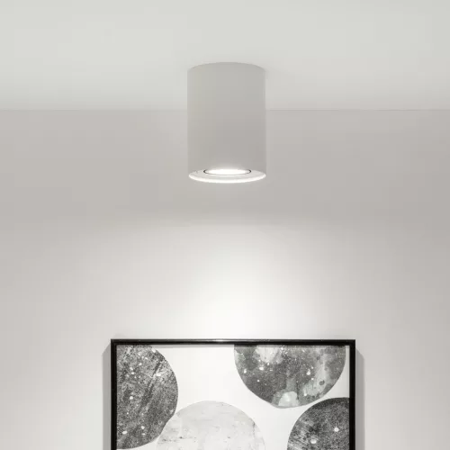 Felületre szerelhető halogén spotlámpa, mozgatható, GU10, kerek, fehér, 125 mm, AMAT-XL LUMILED