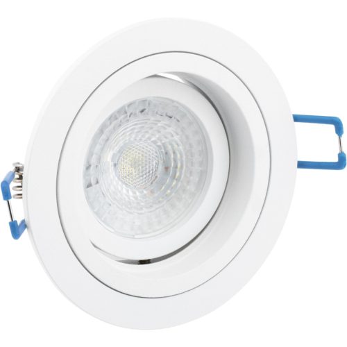 HALOGÉN lámpatest, süllyesztett, mozgatható, GU10 MR16, kerek, fehér, CASSIO LUMILED