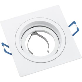   HALOGÉN lámpatest, süllyesztett, mozgatható, GU10 MR16, négyzet, fehér, CASSIO LUMILED