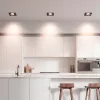 HALOGÉN süllyeszthető mozgatható világítótest GU10 MR16 négyzet alakú fekete CASSIO LUMILED