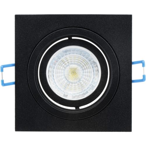 HALOGÉN süllyeszthető mozgatható világítótest GU10 MR16 négyzet alakú fekete CASSIO LUMILED