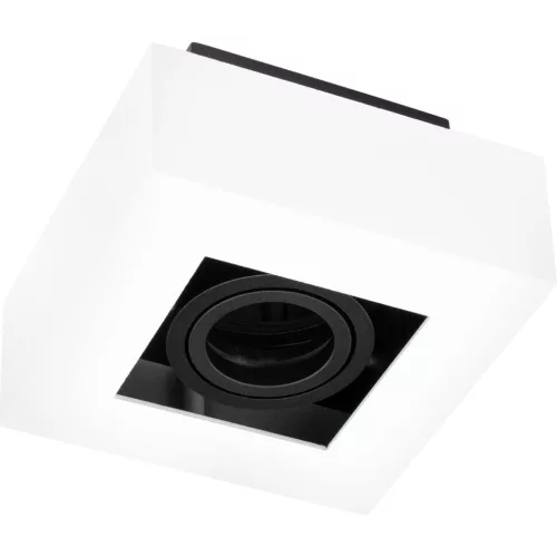 Felületre szerelt HALOGÉN mozgatható SPOT GU10 fixture, négyzet alakú fehér AURI LUMILED