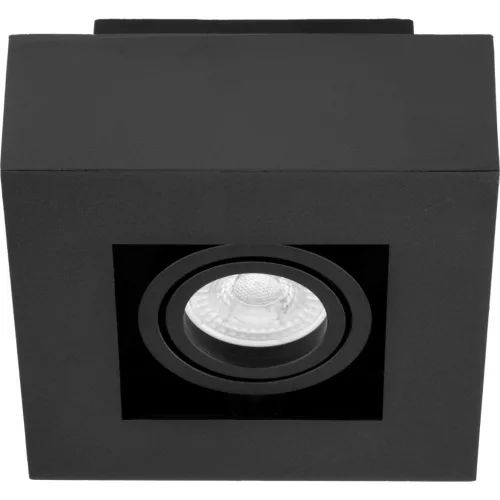 Felületre szerelt HALOGÉN mozgatható SPOT GU10 négyzet fekete AURI LUMILED