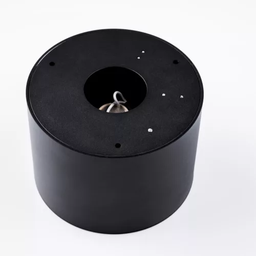 Felületre szerelhető lámpatest HALOGÉN SPOT TUBE Mozgatható GU10 AR111 Kerek Fekete 100mm TELES LUMILED