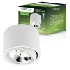 Felületre szerelhető lámpatest HALOGÉN SPOT TUBE Mozgatható GU10 AR111 Kerek Fehér 100mm TELES LUMILED