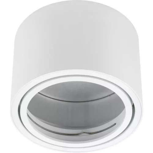 Felületre szerelhető lámpatest HALOGÉN SPOT TUBE Mozgatható GU10 AR111 Kerek Fehér 100mm TELES LUMILED