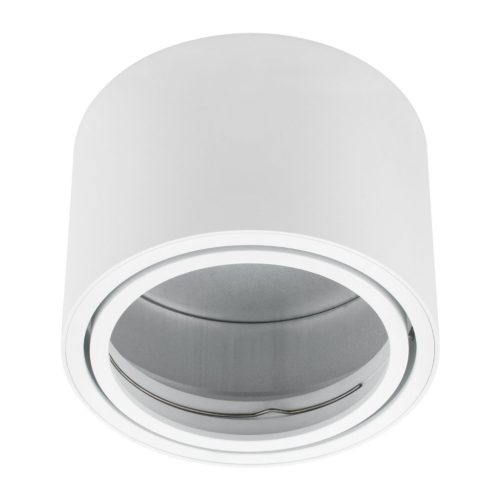 Felületre szerelhető lámpatest HALOGÉN SPOT TUBE Mozgatható GU10 AR111 Kerek Fehér 100mm TELES LUMILED