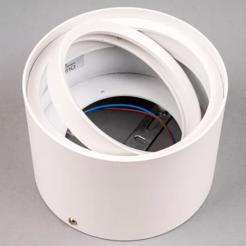 Felületre szerelhető lámpatest HALOGÉN SPOT TUBE Mozgatható GU10 AR111 Kerek Fehér 100mm TELES LUMILED