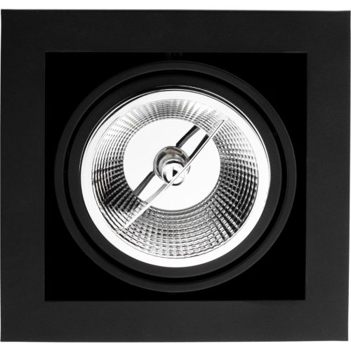 Süllyesztett halogén mozgatható lámpatest GU10 ES111 négyzet alakú fekete CANIS LUMILED