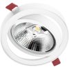 Mozgatható süllyesztett világítótest GU10 AR111 14cm kerek fehér CARPI LUMILED