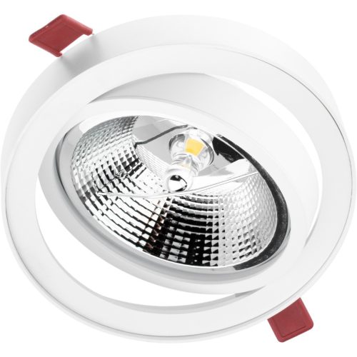Mozgatható süllyesztett világítótest GU10 AR111 14cm kerek fehér CARPI LUMILED