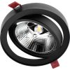 Mozgatható süllyesztett világítótest GU10 AR111 14cm kerek fekete CARPI LUMILED