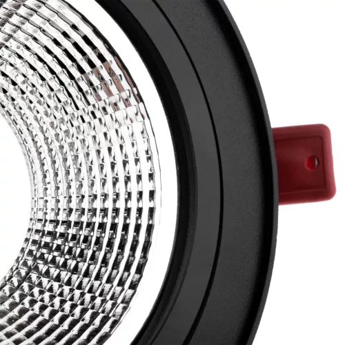 Mozgatható süllyesztett világítótest GU10 AR111 14cm kerek fekete CARPI LUMILED