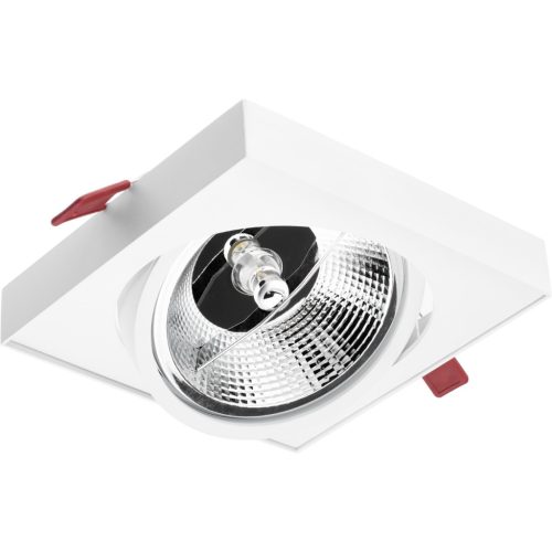 Mozgatható süllyesztett lámpa GU10 ES111 négyzet alakú fehér Carpi LUMILED