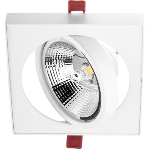 Mozgatható süllyesztett lámpa GU10 ES111 négyzet alakú fehér Carpi LUMILED