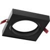 Mozgatható süllyesztett világítótest GU10 AR111 14,5cm négyzet alakú fekete CARPI LUMILED