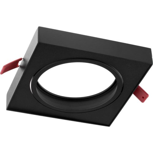 Mozgatható süllyesztett világítótest GU10 AR111 14,5cm négyzet alakú fekete CARPI LUMILED