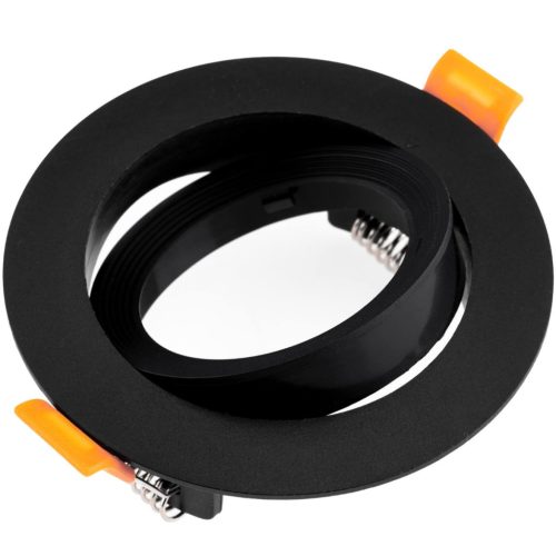 Halogén süllyeszthető mozgatható kerek fekete rögzítő GU10 MR16 VENTUS Lumiled